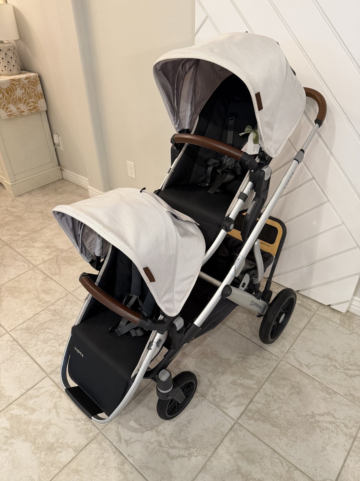 Stroller before deep cleaning by Suds and Seats Co